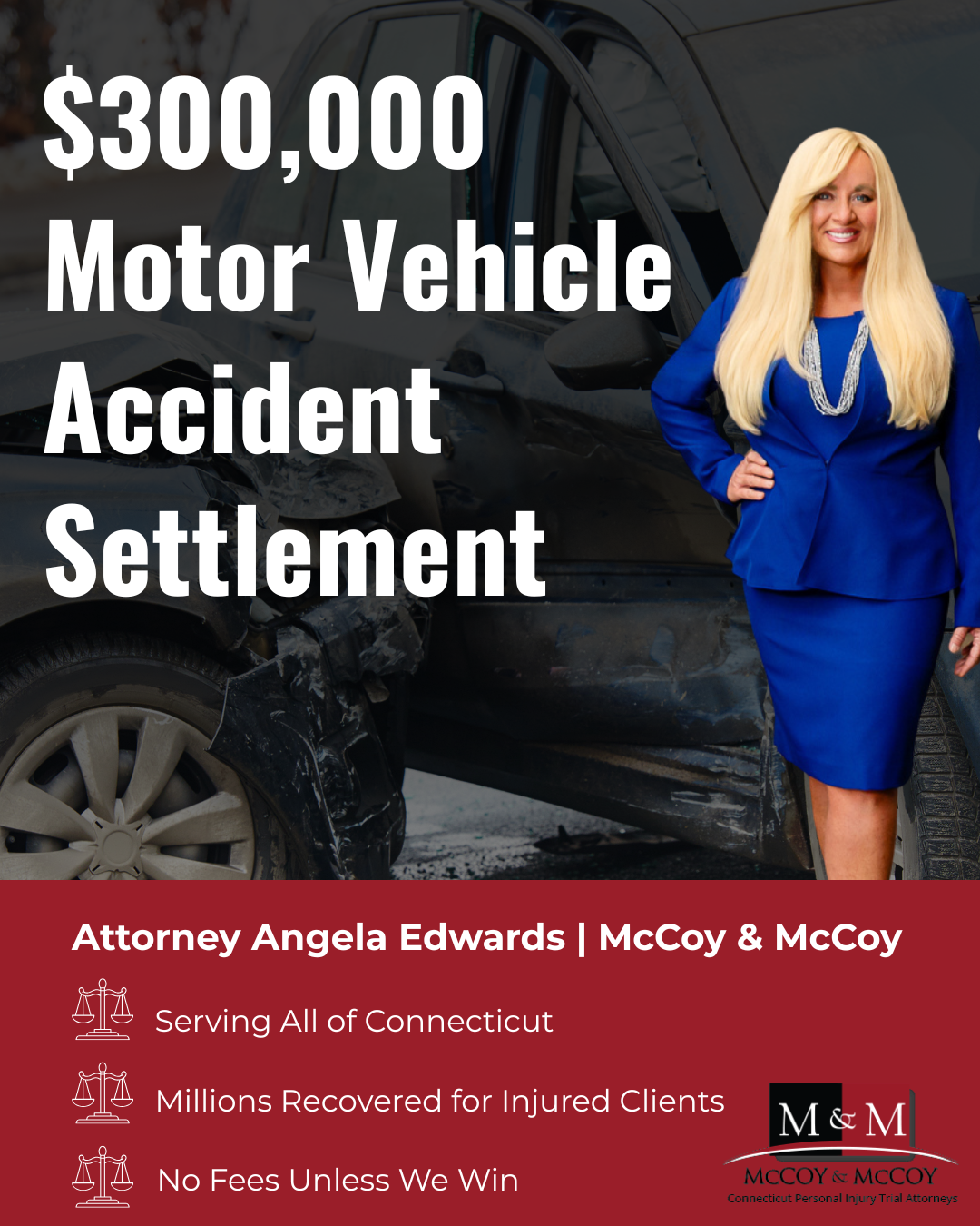 image of $300,000 Motor Vehicle Accident Settlement