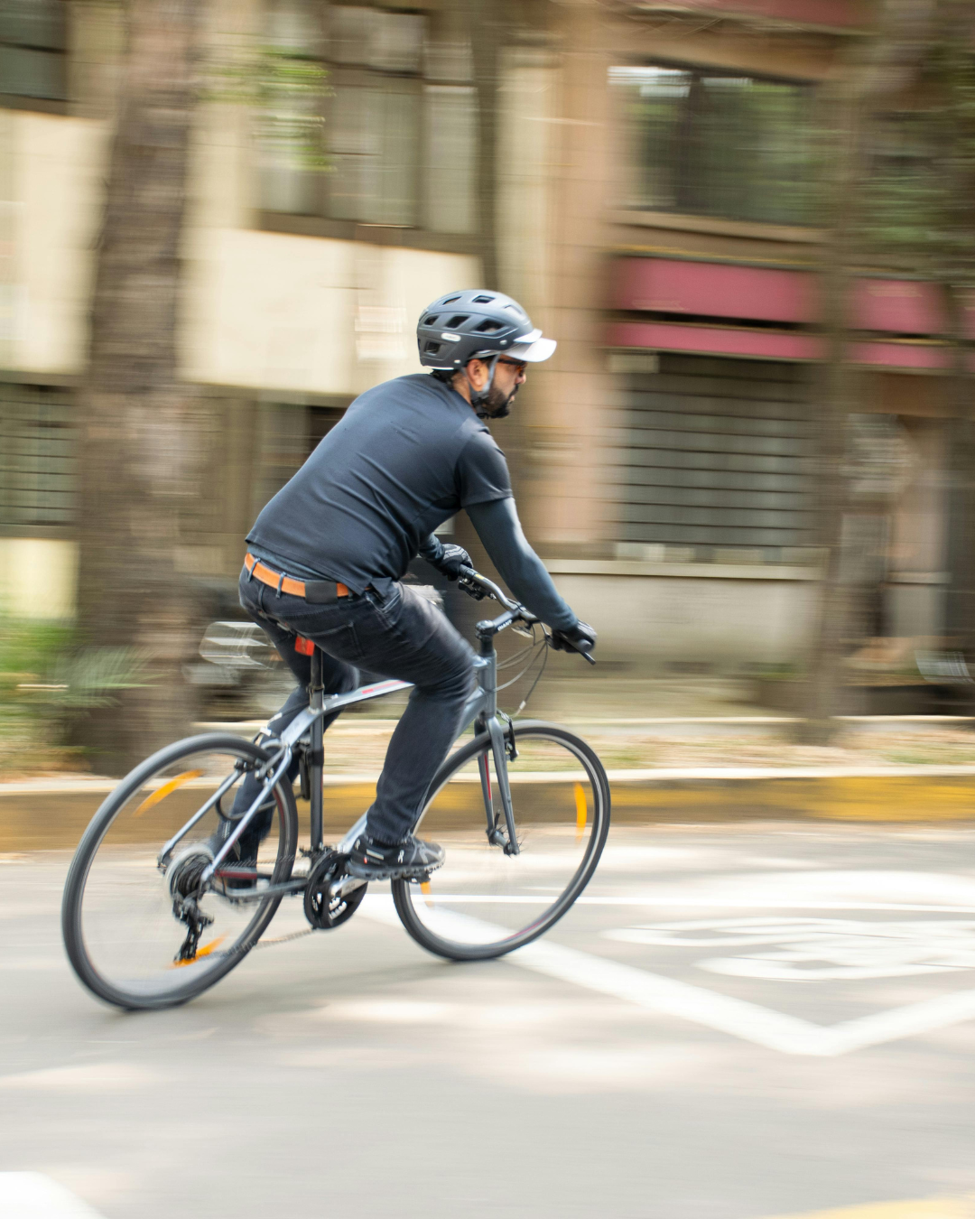 bicycle wearing a helmet riding on a Connecticut roadway
