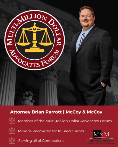 Attorney Brian Parrott with Multi-Million-Dollar-Advocates-Forum award