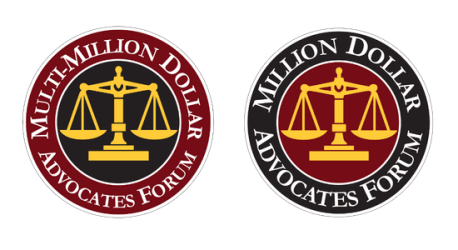 Multi-Million Dollar Advocates Forum and Million Dollar Advocates Forum badges